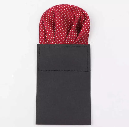 PAÑUELO DE BOLSILLO PRE DOBLADO POLKA DOT PARA TRAJE O BLAZER